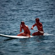 Boys Nudist Water Surfing